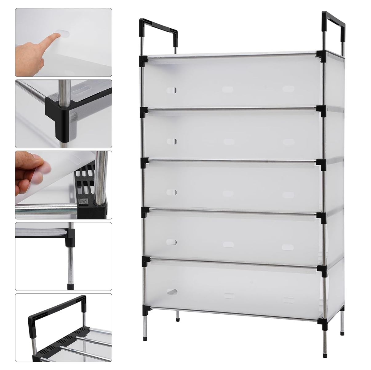 Zapatero Organizador Tapa Acrilica 5 pis